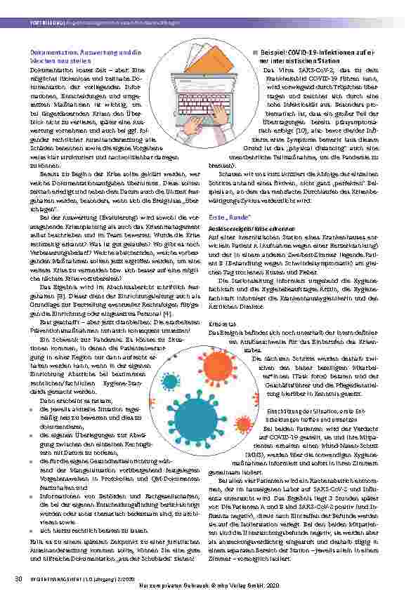 Vorschauseite 6: Hygienemanagement in Gesundheitseinrichtungen Teil 3: Hygiene-Krisen erfolgreich bewältigen