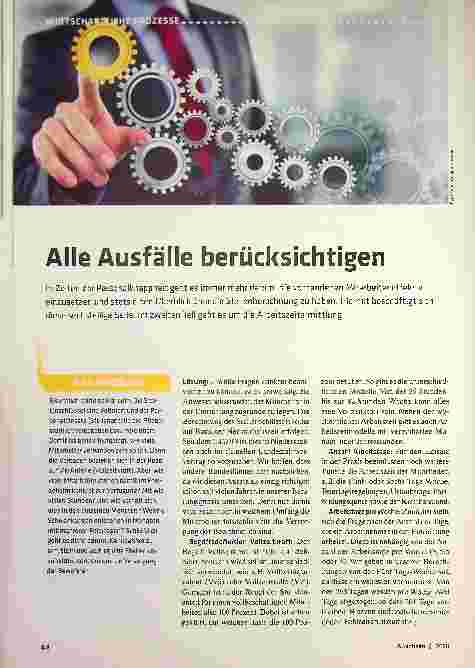 Vorschauseite 1: Alle Ausfälle berücksichtigen