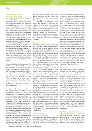 Vorschauseite 5: Enhanced Recovery after Surgery (ERAS): Wie erleben Patientinnen und Patienten den Einbezug in die Pflege? Eine qualitative Perspektive