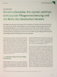 Vorschauseite 1: Die Unvollendete: Ein Vierteljahrhundert soziale Pflegeversicherung und die Rolle des Deutschen Vereins