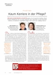 Vorschauseite 1: Kaum Karriere in der Pflege?