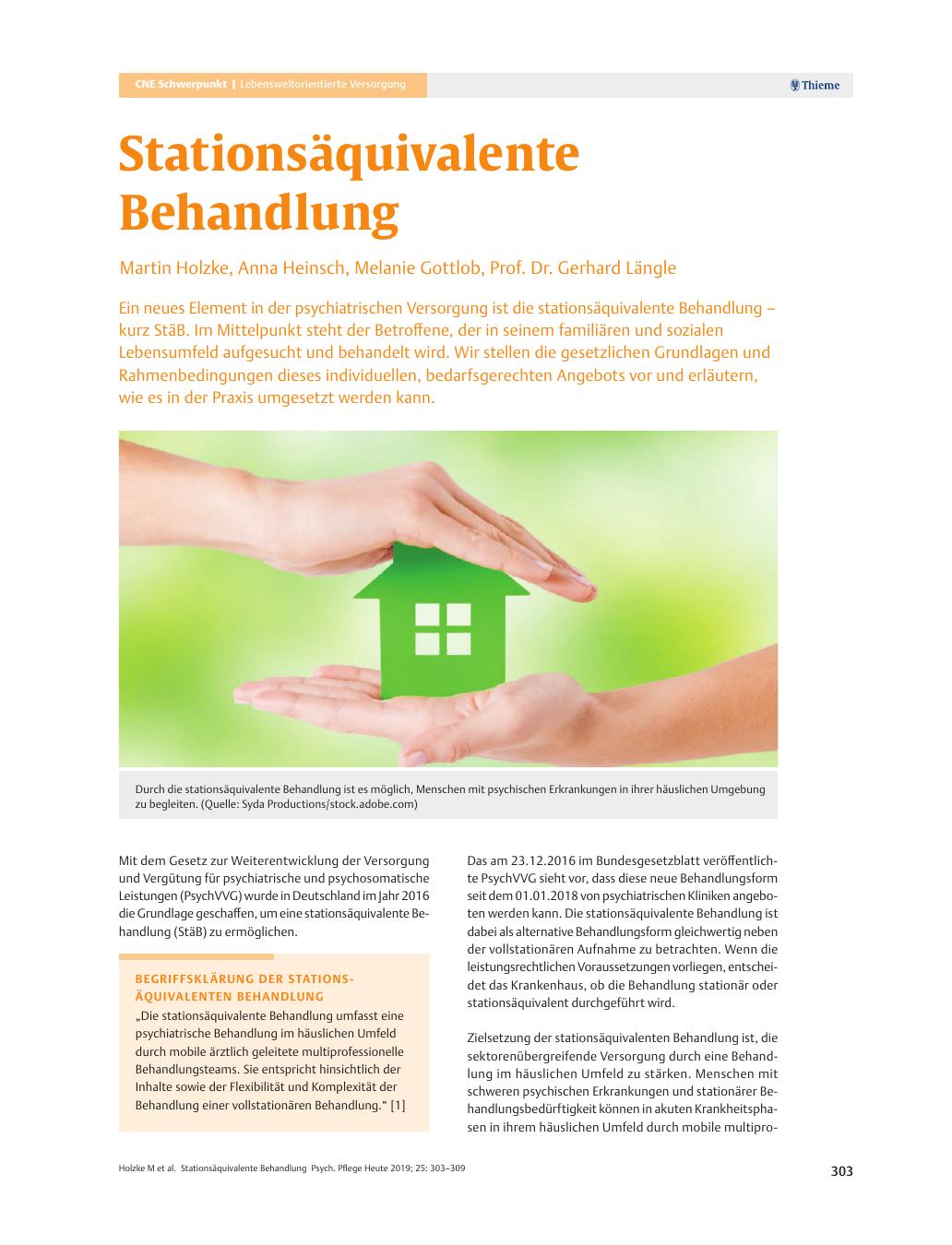 Vorschauseite 1: Stationsäquivalente Behandlung