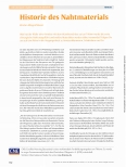 Vorschauseite 1: Geschichte des Nahtmaterials