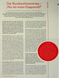Vorschauseite 2: Der Bundesrahmenvertrag - „Nur ein erstes Etappenziel!“