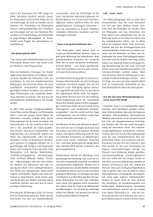 Vorschauseite 3: Perspektiven für Hoffnung Entwicklung und Begründung einer Philosophiegruppe in der Psychiatrie
