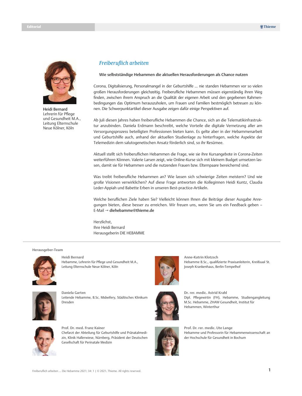 Vorschauseite 1: Freiberuflich arbeiten