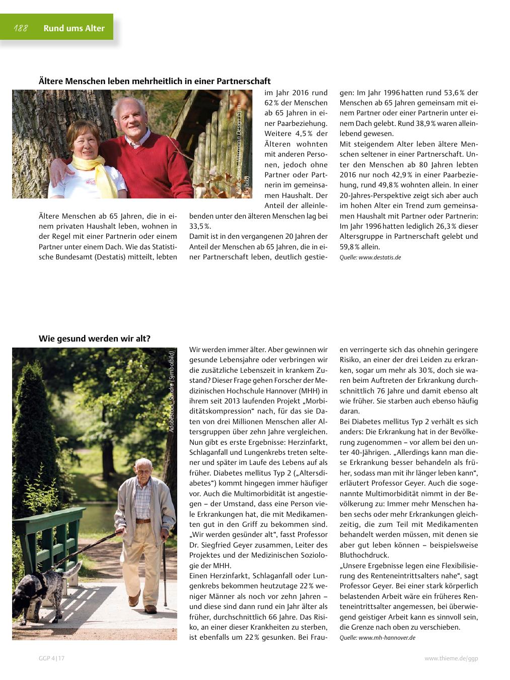 Vorschauseite 1: Rund ums Alter