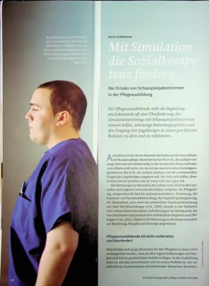 Vorschauseite 1: Mit Einsatz von Schausoielpatient: innen in der Pflegeausbildung