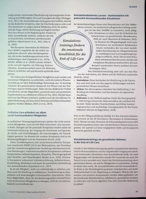 Vorschauseite 2: Mit Einsatz von Schausoielpatient: innen in der Pflegeausbildung