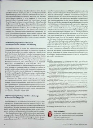 Vorschauseite 3: Mit Einsatz von Schausoielpatient: innen in der Pflegeausbildung
