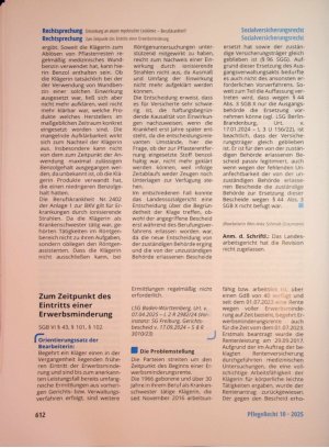 Vorschauseite 1: Zum Zeitpunkt des Eintritts einer Erwerbsminderung
