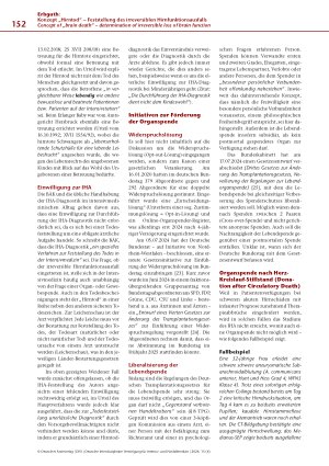 Vorschauseite 5: Konzept „Hirntod“ – Feststellung des irreversiblen Hirnfunktionsausfalls Intensivmedizin und Organspende: ein Update