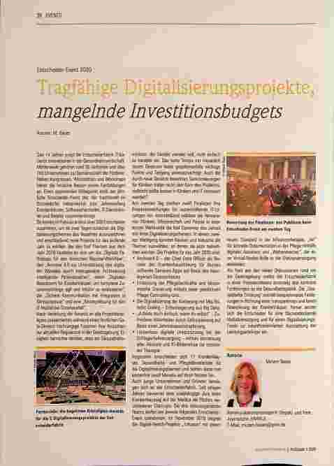 Vorschauseite 1: Tragfähige Digitalisierungsprojekte, mangelnde Investitionsbudgets