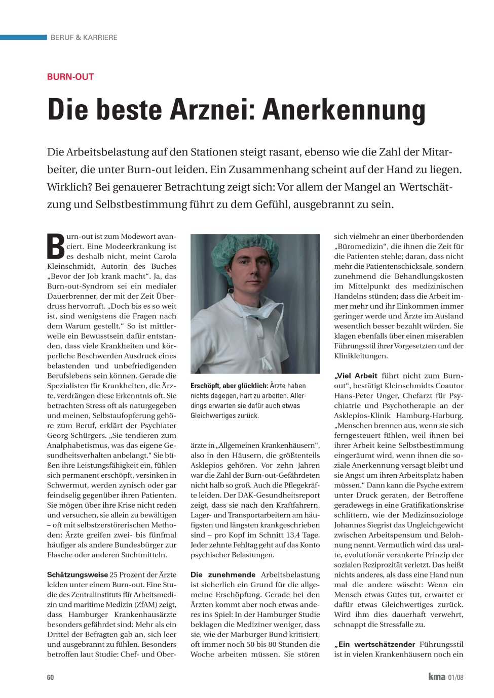 Vorschauseite 1: Die beste Arznei: Anerkennung