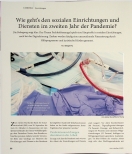 Vorschauseite 1: Wie geht es den sozialen Einrichtungen und Diensten im zweiten Jahr der Pandemie?