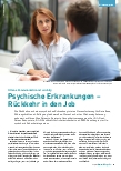 Vorschauseite 1: Offene Kommunikation ist wichtig: Psychische Erkrankungen – Rückkehr in den Job