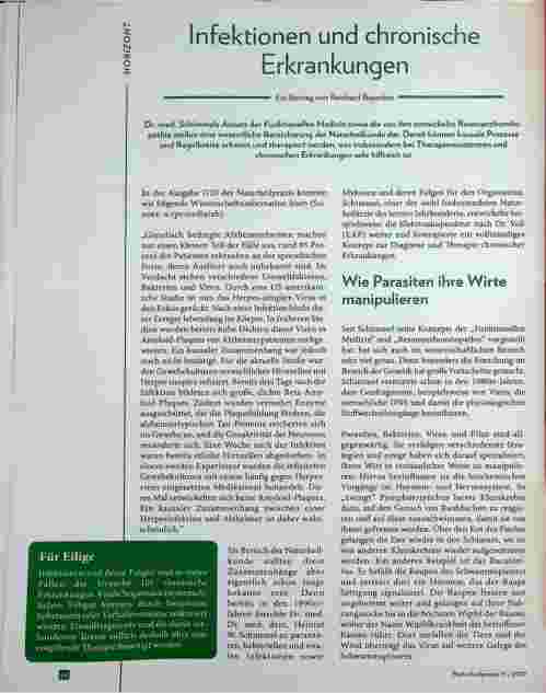 Vorschauseite 1: Infektionen und chronische Erkrankungen