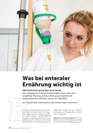 Vorschauseite 1: Was bei enteraler Ernährung wichtig ist