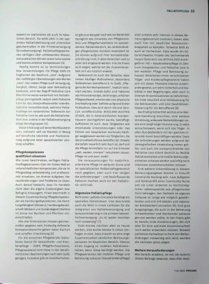 Vorschauseite 2: Palliativpflege im Wandel Ein Blickaufpalliativpflegerische Herausforderungen