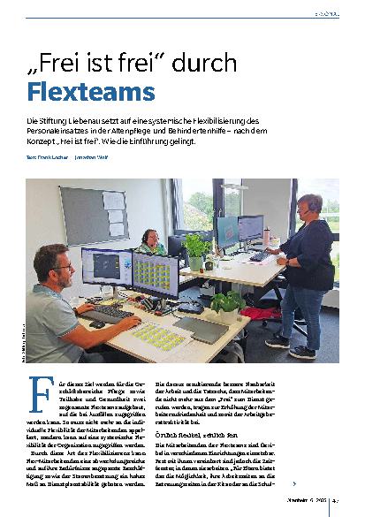 Vorschauseite 1: „Frei ist frei“ durch Flexteams