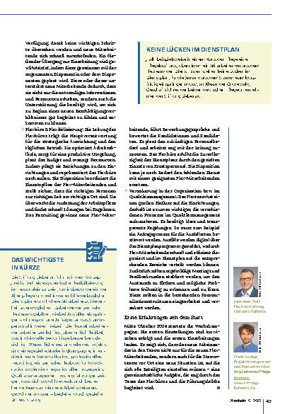 Vorschauseite 3: „Frei ist frei“ durch Flexteams