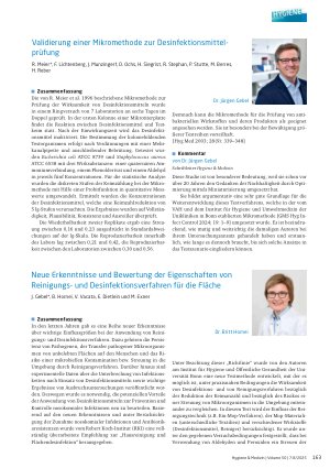 Vorschauseite 2: Antiseptik / Desinfektion Untersuchungsdesign für die Prüfung von Mundhöhlen antiseptika
