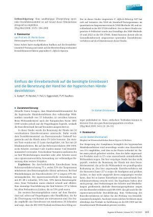 Vorschauseite 4: Antiseptik / Desinfektion Untersuchungsdesign für die Prüfung von Mundhöhlen antiseptika