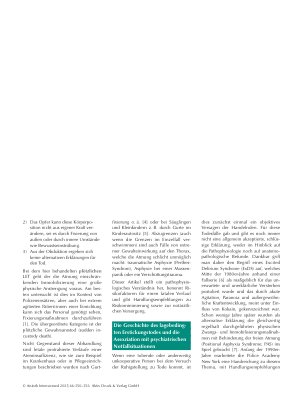 Vorschauseite 2: Der plötzliche lagebedingte Erstickungstod: Übersicht, Pathophysiologie und praktische Aspekte