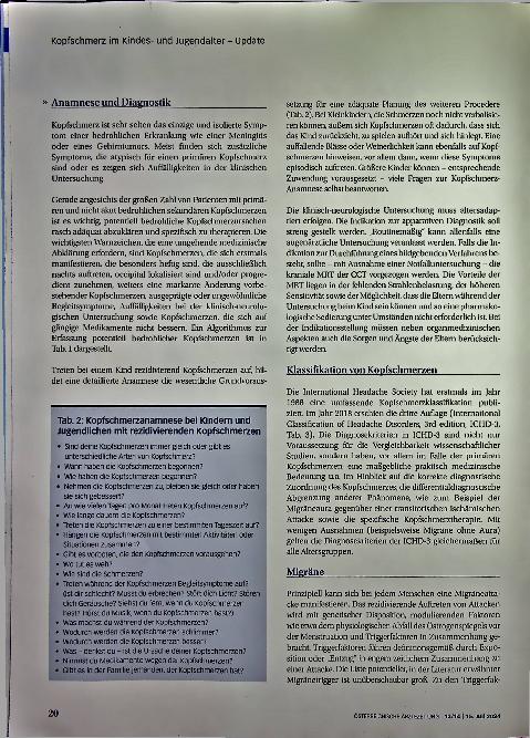 Vorschauseite 3: Kopfschmerz im Kindesund Jugendalter