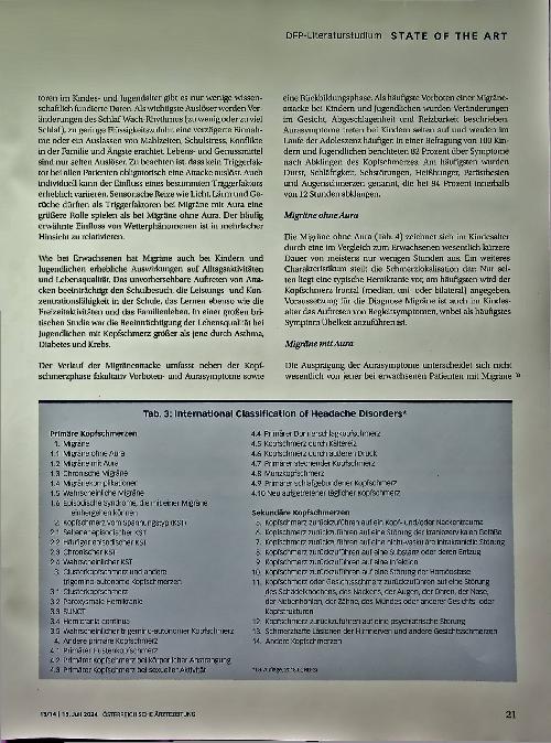 Vorschauseite 4: Kopfschmerz im Kindesund Jugendalter