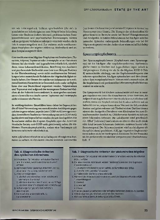 Vorschauseite 6: Kopfschmerz im Kindesund Jugendalter