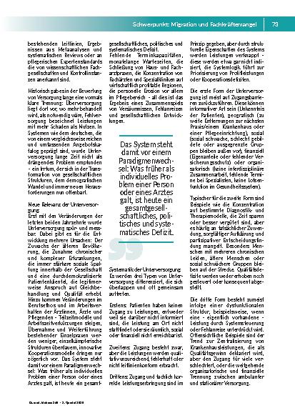 Vorschauseite 2: Unterversorgung im deutschen Gesundheitswesen Das unterschätzte Problem