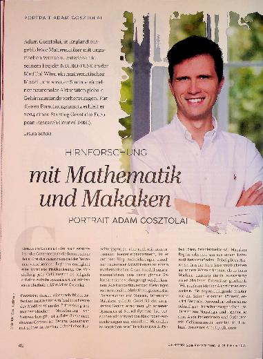 Vorschauseite 1: Hirnforschung mit Mathematik und Makaken