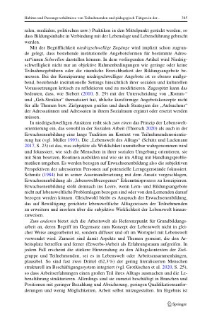 Vorschauseite 3: Habitus und Passungsverhältnisse von Teilnehmenden und pädagogisch Tätigen in der arbeitsorientierten Grundbildung