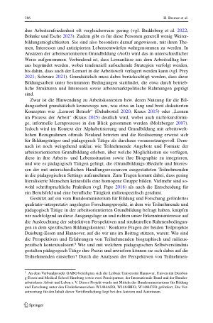 Vorschauseite 4: Habitus und Passungsverhältnisse von Teilnehmenden und pädagogisch Tätigen in der arbeitsorientierten Grundbildung