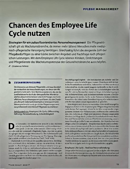 Vorschauseite 1: Chancen des Employee Life Cycle nutzen