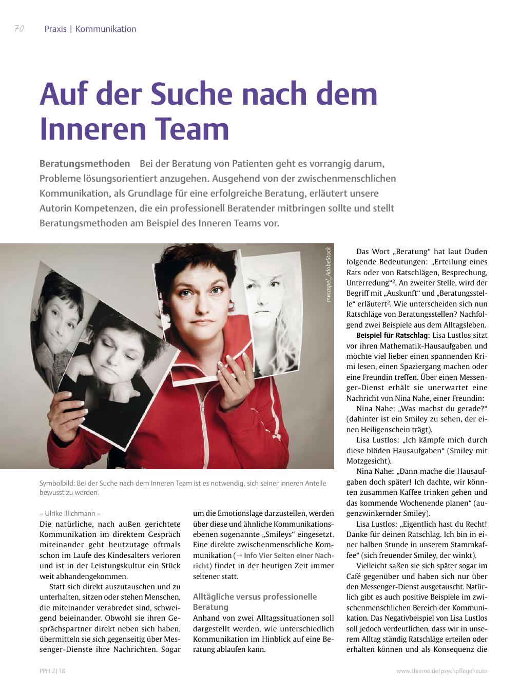 Vorschauseite 1: Auf der Suche nach dem Inneren Team