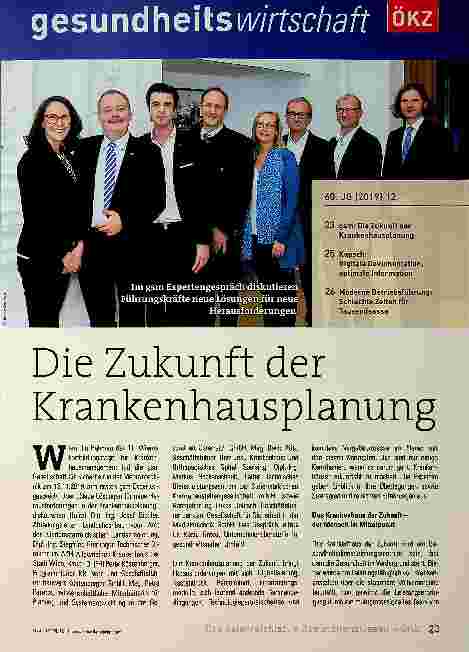 Vorschauseite 1: Die Zukunft der Krankenhausplanung
