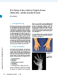 Vorschauseite 1: Die Therapie der primären Fingerarthrose (Heberdenund Bouchardarthrose)