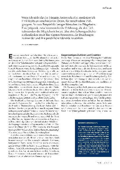 Vorschauseite 2: "Menschen wollen die Autoren ihres Lebens sein."