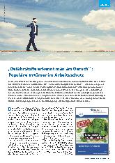 Vorschauseite 1: „Gefahrstoffe erkennt man am Geruch“: Populäre Irrtümer im Arbeitsschutz