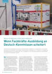 Vorschauseite 1: Wenn Fachkräfteausbildung an Deutschkenntnissen scheitert: Inklusion im Handwerk und der Sanierungsbranche