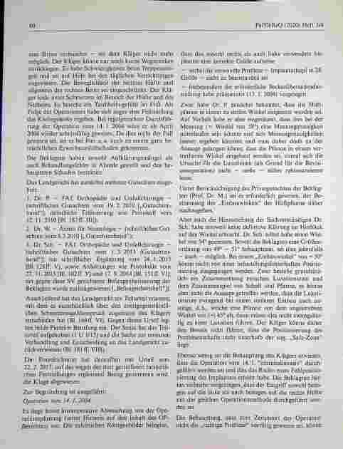 Vorschauseite 3: Schadensersatzansprüche wegen vermeintlich rechtswidriger und fehlerhafter Behandlungen