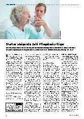 Vorschauseite 1: Stärker steigende Zahl Pflegebedürftiger