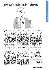 Vorschauseite 1: QM kann mehr als Dirigismus.