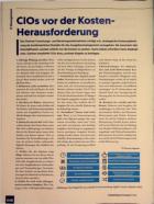 Vorschauseite 1: CIOs vor der Kostenherausforderung