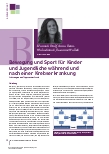 Vorschauseite 1: Bewegung und Sport für Kinder und Jugendliche während und nach einer Krebserkrankung