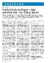 Vorschauseite 1: Machu Picchu im Regen – oder wie ich lernte, Inca-Cola zu lieben