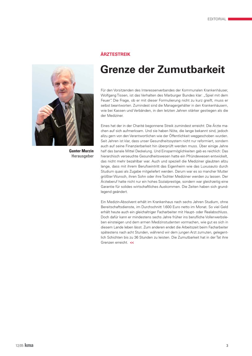 Vorschauseite 1: Grenze der Zumutbarkeit