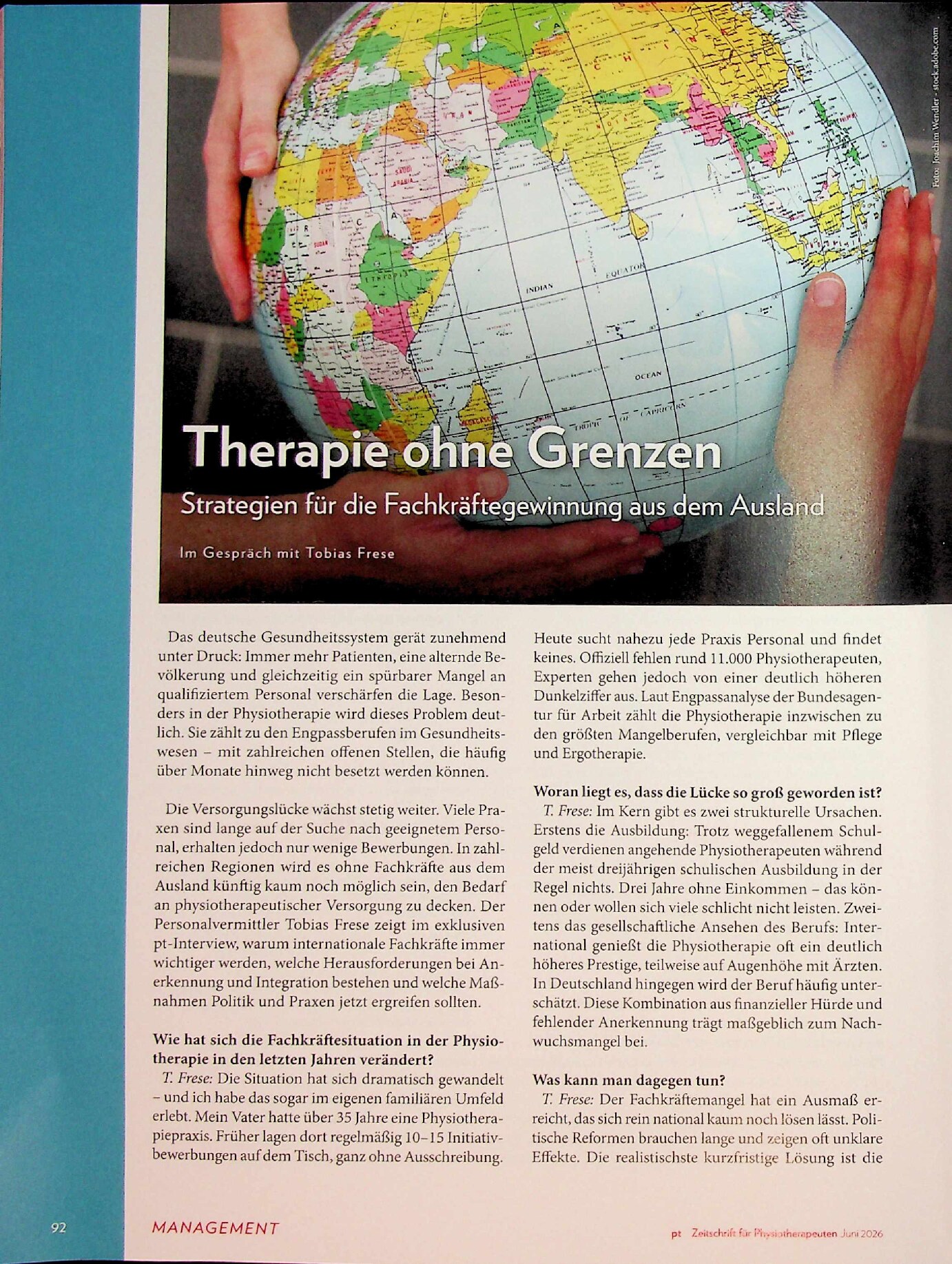 Vorschauseite 1: Therapie ohne Grenzen